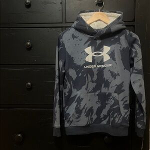 Under Armour Youth Camouflage Hoodie - Blue and Gray